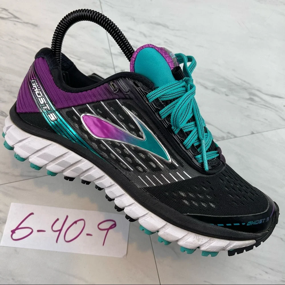 •Brooks Ghost 9 Womens Size 6 US Medium (B) Running Shoes Black 1202251B092